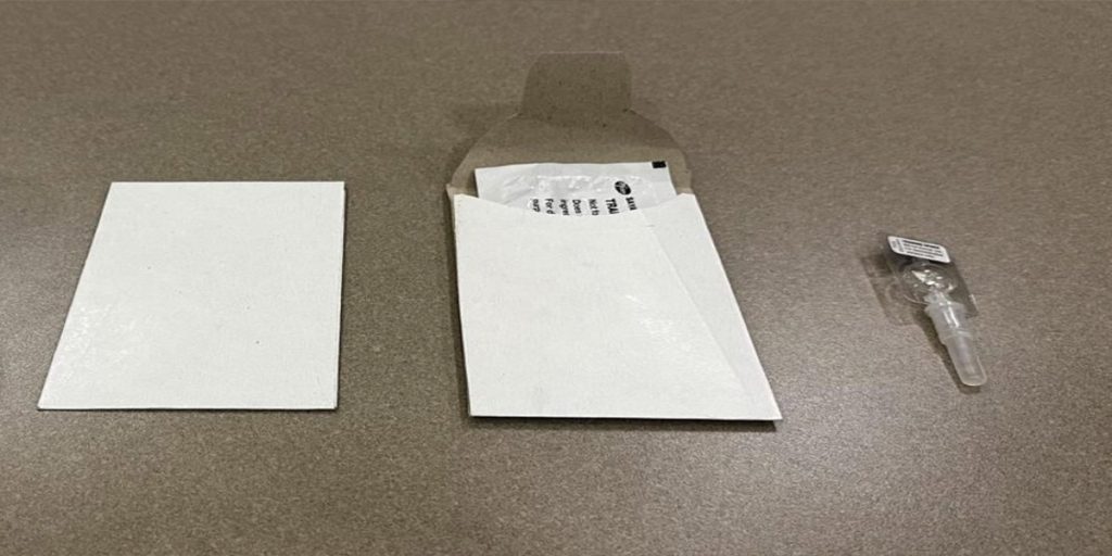 Photo above: Some of the disposal envelopes produced by Dr. Robert Ssekitoleko